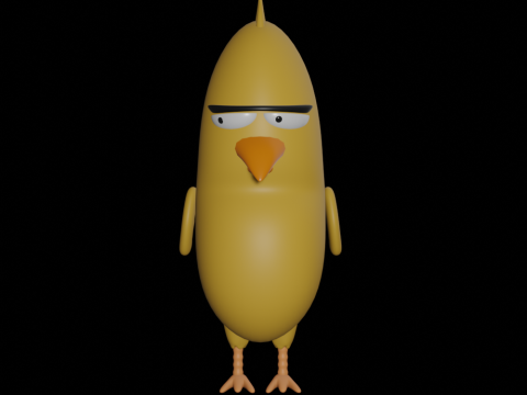 Offended Bird Modelo 3D