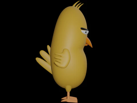 p&aacute;jaro ofendido Modelo 3D