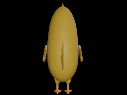 Offended Bird Modelo 3D