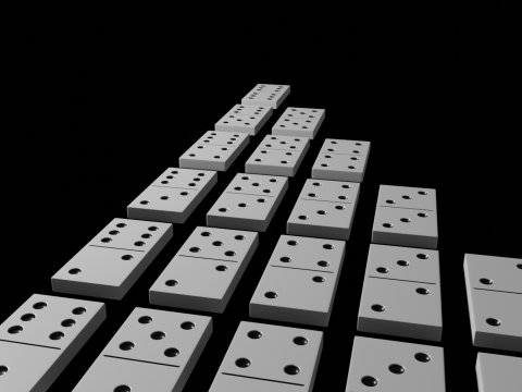 Domino Tiles 3D Model