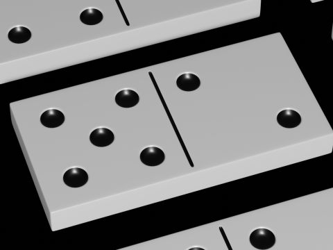 Domino Tiles 3D Model