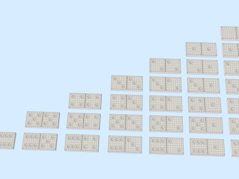 Domino Tiles 3D Model