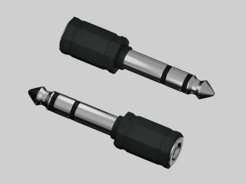 Stereo Jack 3D Model