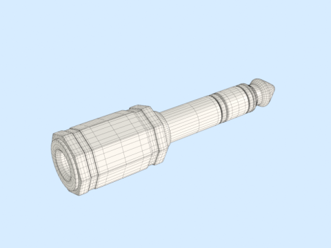 Stereo Jack 3D Model