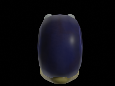 Hand Painted Low Poly Snail 3D Model