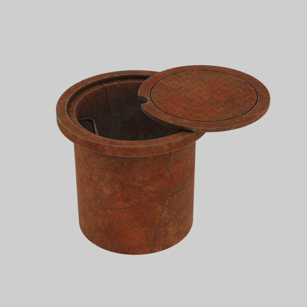 Sewer 3D Model .c4d .max .obj .3ds .fbx .stl .blend 