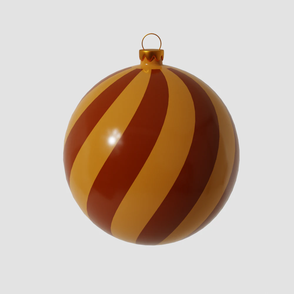 Christmas Ball 3D Model .c4d .max .obj .3ds .fbx .stl .blend 
