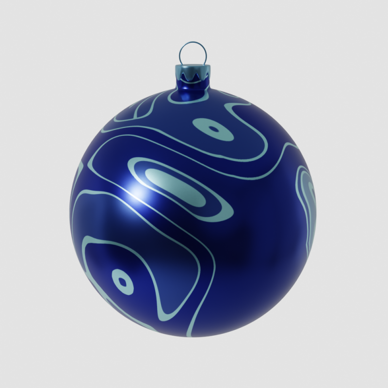 Christmas Ball Modello 3D .c4d .max .obj .3ds .fbx .stl .blend 
