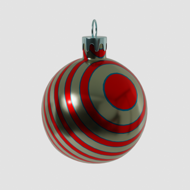 Christmas Ball Modello 3D .c4d .max .obj .3ds .fbx .stl .blend 