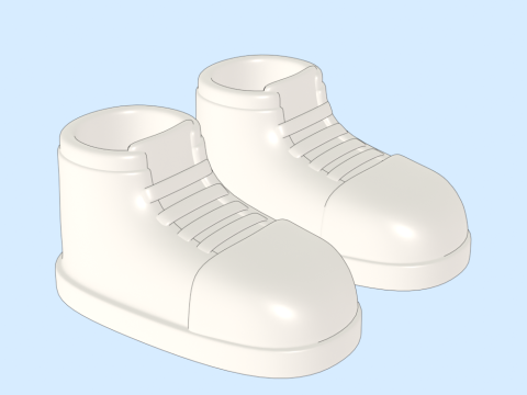 Kids Shoes 3D Model