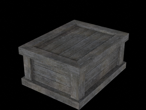 Wooden Box 3D-Modell