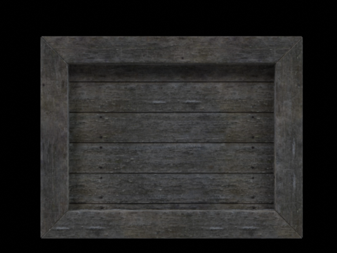 Wooden Box Model 3D
