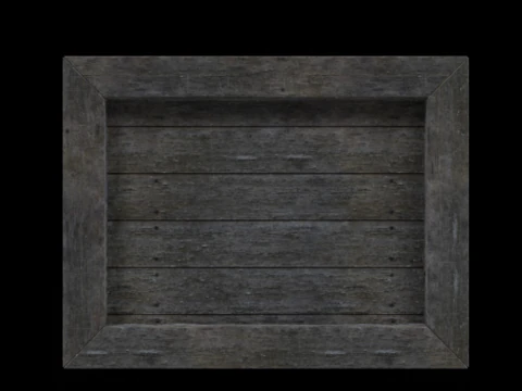 Wooden Box 3D Model