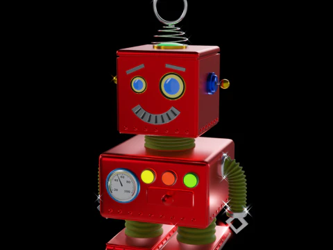 Іграшковий робот 3D Модель