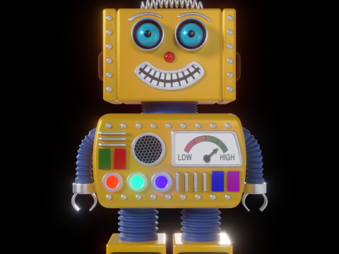 Toy Robot 3D मॉडल