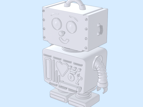 Toy Robot 3D Model