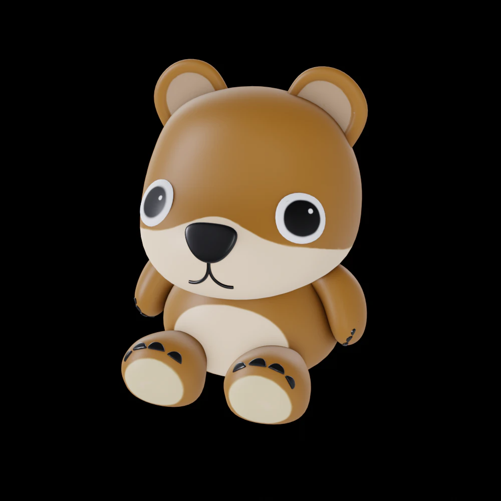 Bear 3D Model .c4d .max .obj .3ds .fbx .stl .blend 