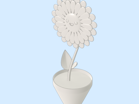 Flower Character Modello 3D