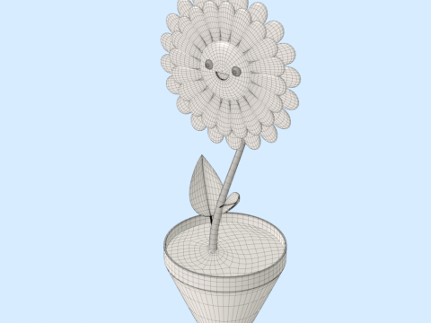 Flower Character Modello 3D