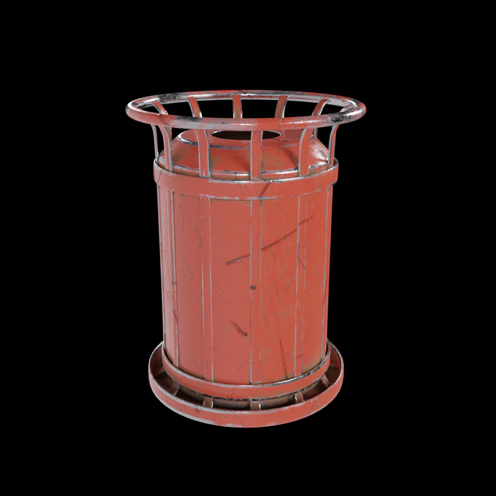 Street Trash 3D Model .c4d .max .obj .3ds .fbx .stl .blend 