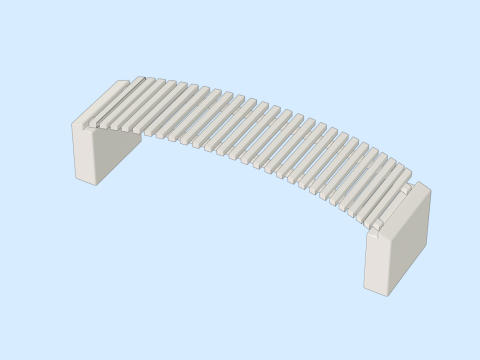 Street Bench Modelo 3D