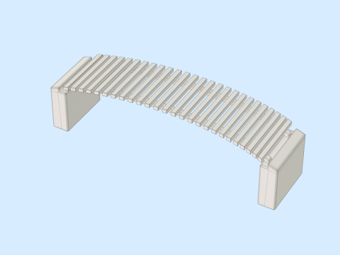 Street Bench Modelo 3D