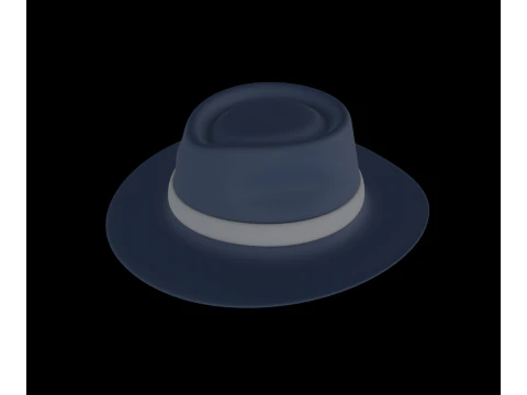 Chap&eacute;u Fedora Modelo 3D