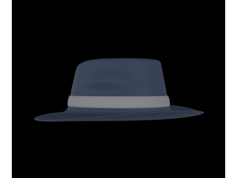 Fedora Hat 3D मॉडल
