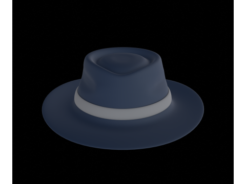 Fedora Hat 3D मॉडल