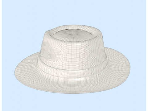 Fedora Hat 3D मॉडल