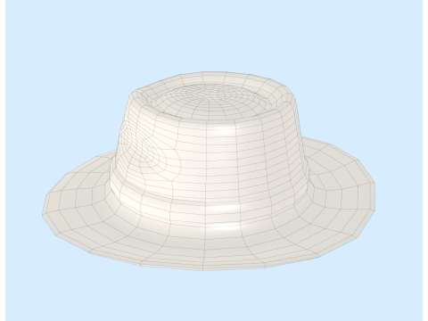 Fedora Hat 3D मॉडल