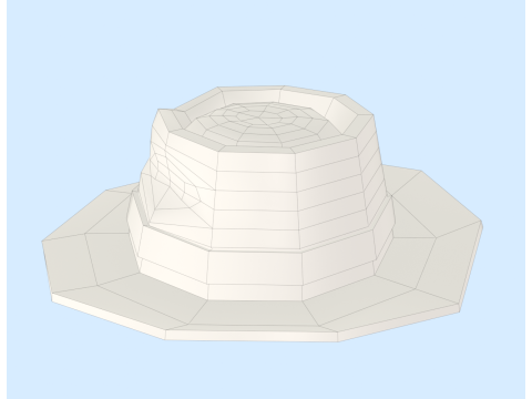 Fedora Hat 3D मॉडल