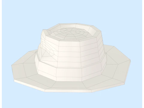 Fedora Hat 3D Model