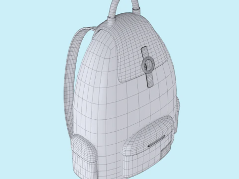 배낭 3D 모델