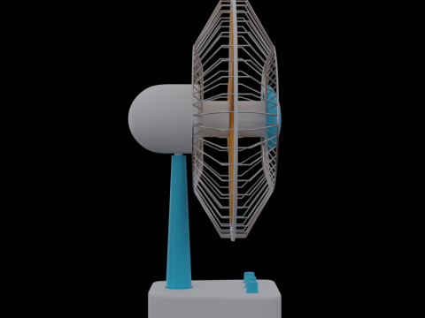 Table Fan 3D Model