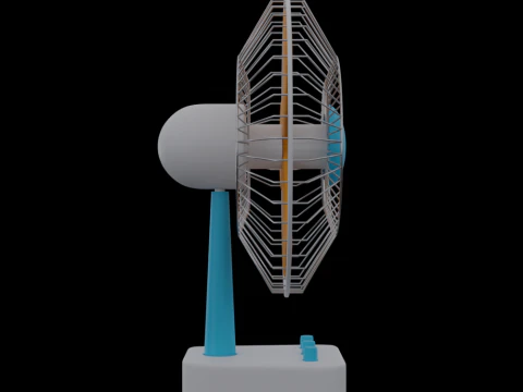 Table Fan 3D Model