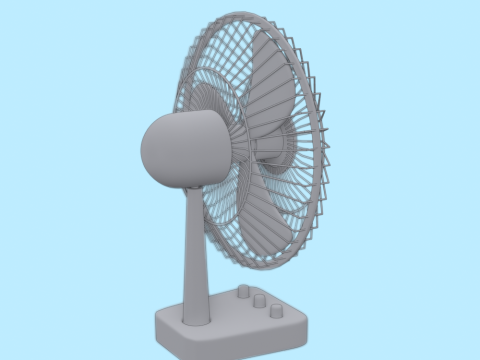 Table Fan 3D Model