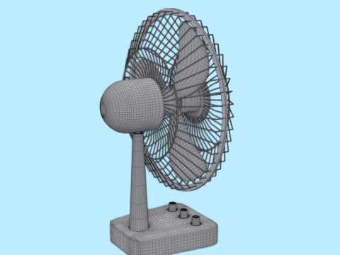 Table Fan 3D Model
