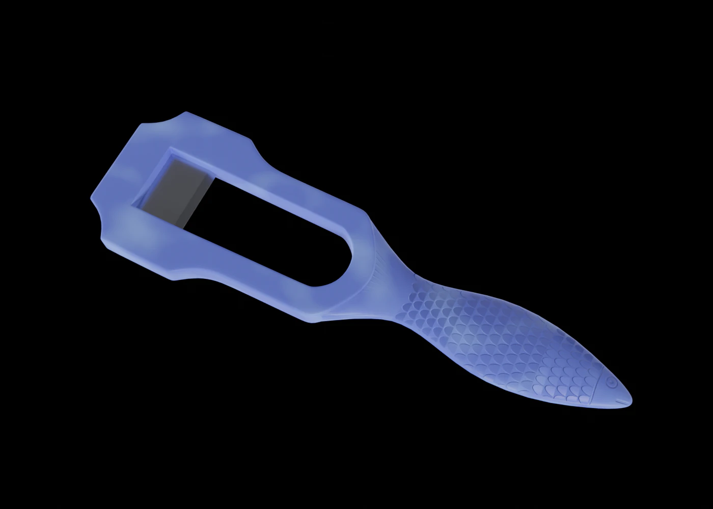Pencil Sharpener Fish 3D Model .c4d .max .obj .3ds .fbx .stl .blend 