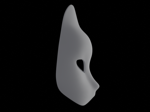Cat Mask Mockup 3Dモデル