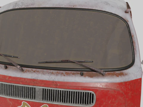 furgoneta retra Modelo 3D