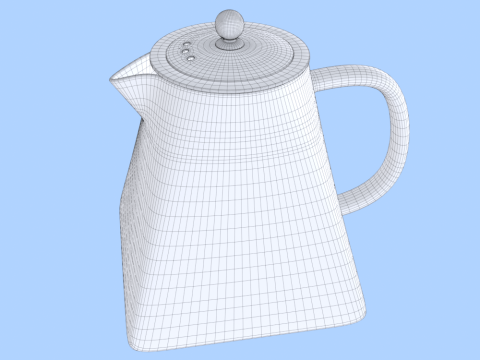 Glass Teapot Modello 3D