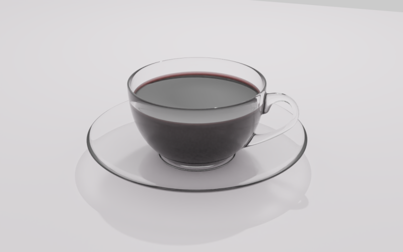 Glass Cup of Coffee 3D मॉडल .c4d .max .obj .3ds .fbx .stl .blend