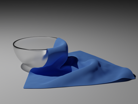 Glass And Textile Model 3D