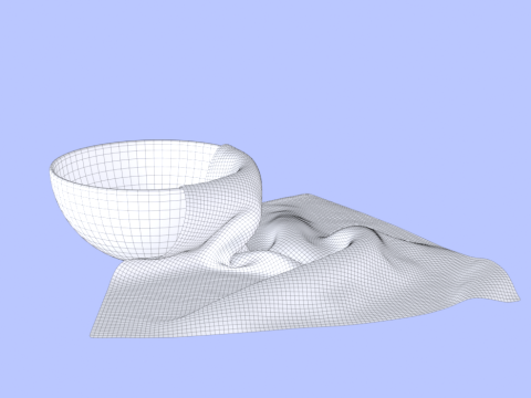 Glass And Textile Model 3D