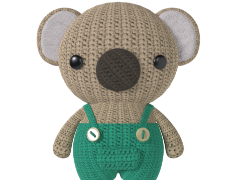 Koala Amigurumi 3D Modell