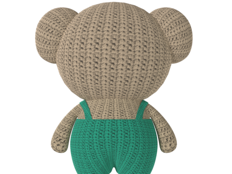 Koala Amigurumi 3D Modell