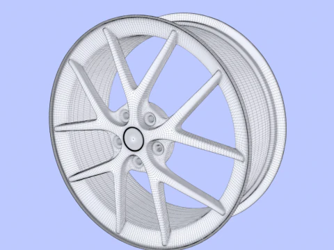 Wheel Rim 3D Model