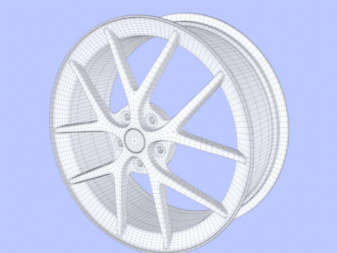 Wheel Rim 3D Model