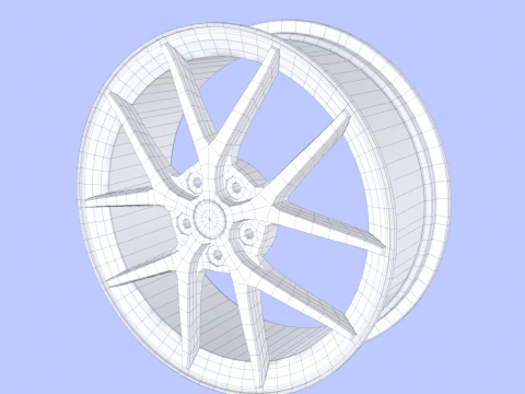 Wheel Rim 3D Model